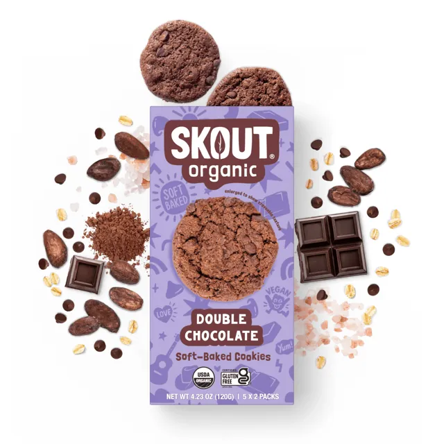 Skout Organic Double Chocolate Soft Baked Cookies
