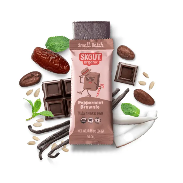 Skout Organic Peppermint Brownie Kids Bar