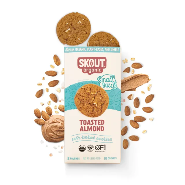 Skout Organic Toasted Almond Soft Baked Cookies