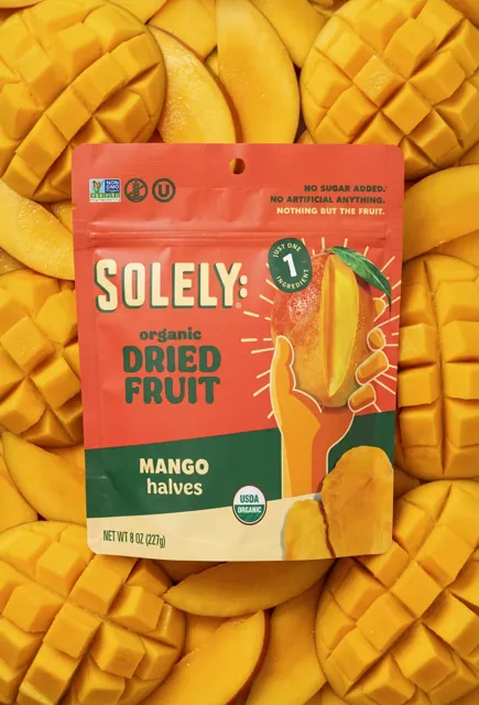Solely Organic Dried Mango Halves