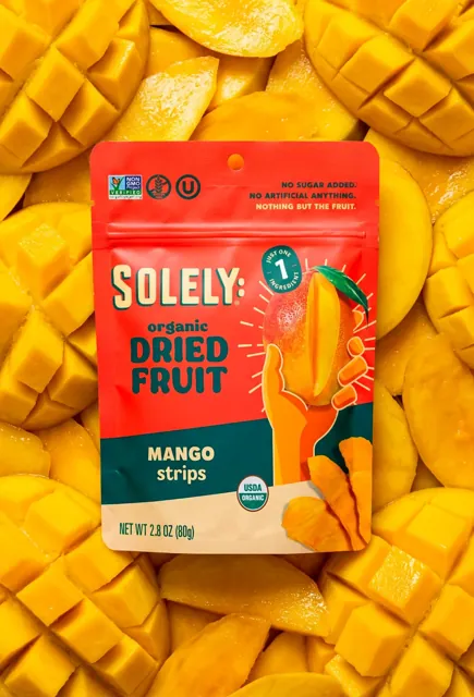 Solely Organic Dried Mango Strips