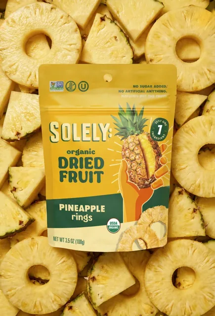 Solely Organic Dried Pineapple Rings