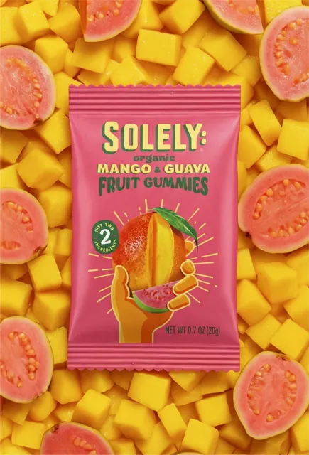 Solely Organic Mango and Guava Whole Fruit Gummies