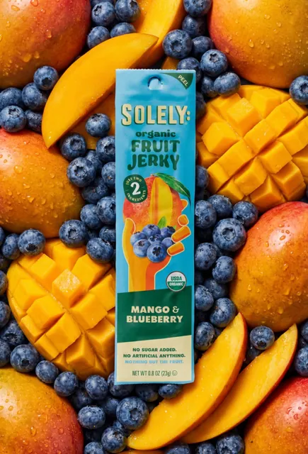 Solely Organic Mango Blueberry Fruit Jerky