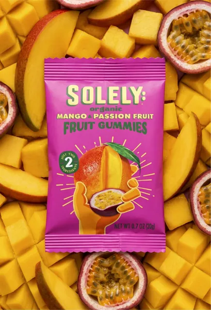 Solely Organic Mango Passion Whole Fruit Gummies