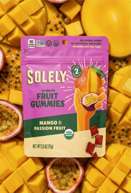 Solely Organic Mango Passion Fruit Gummies
