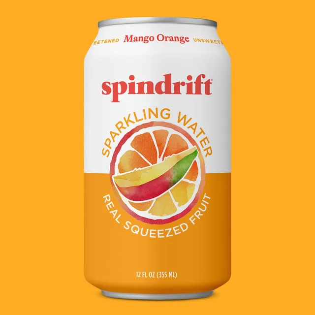 Spindrift Mango Orange Sparkling Water