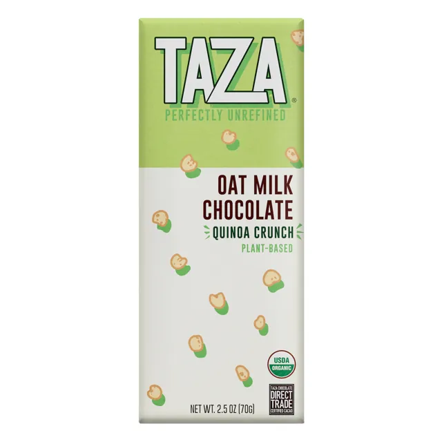 Taza Oat Milk Chocolate Bar – Quinoa Crunch
