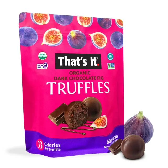 That's it. Organic Dark Chocolate Fig Truffles