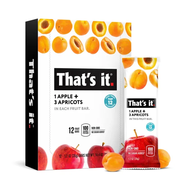 That's it Apple + Apricot Fruit Bars