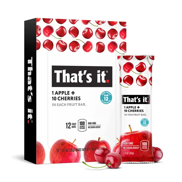 That's it Apple + Cherry Fruit Bars