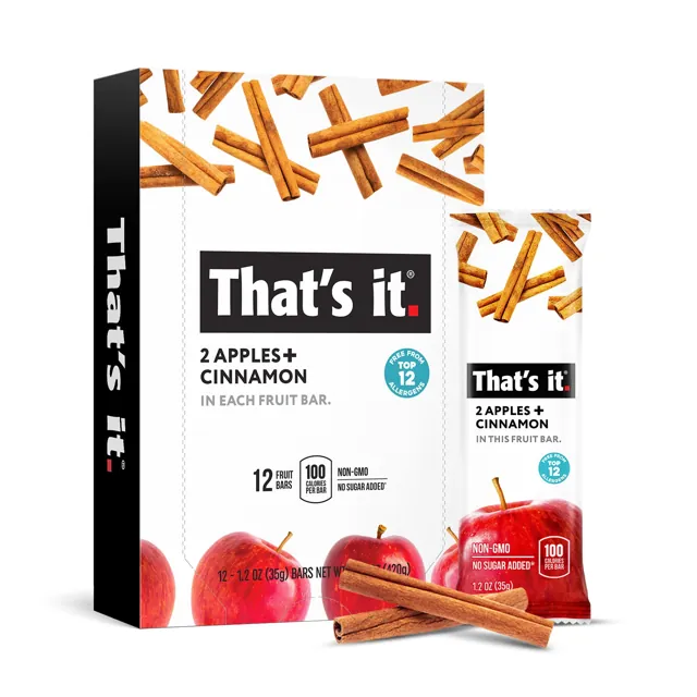 That's it Apple + Cinnamon Fruit Bars