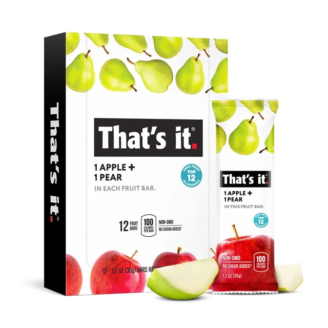 That's it Apple + Pear Fruit Bars