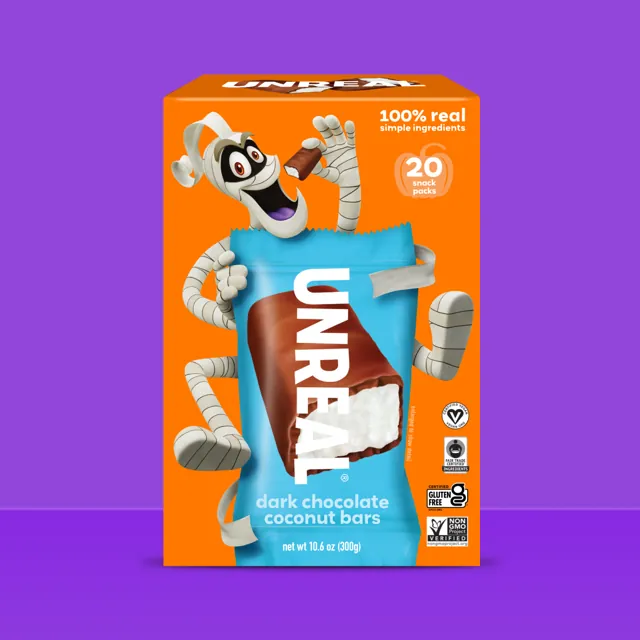 UNREAL Halloween Dark Chocolate Coconut Bars