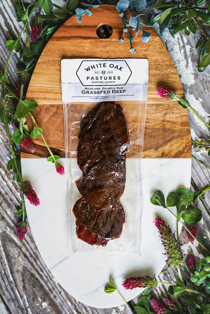 White Oak Pastures Grass-Fed Beef Rum Jerky
