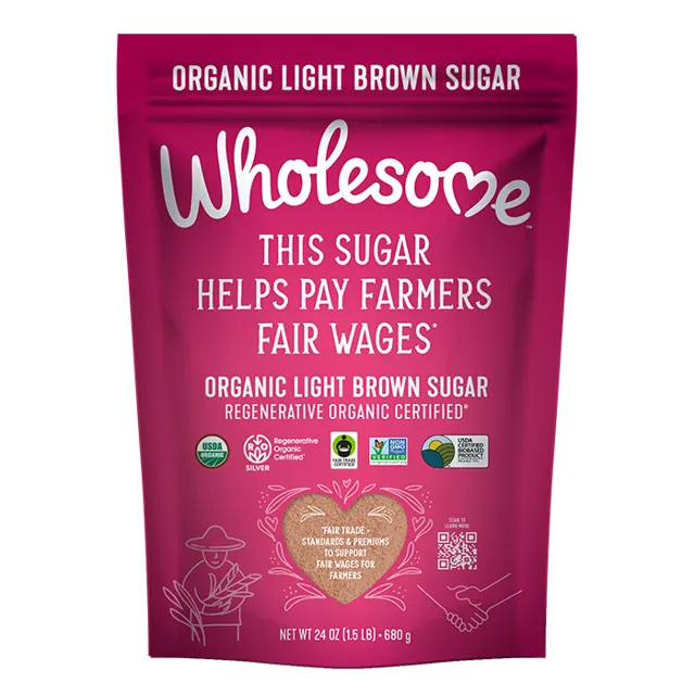 Wholesome Sweeteners Regenerative Organic Certified Light Brown Sugar