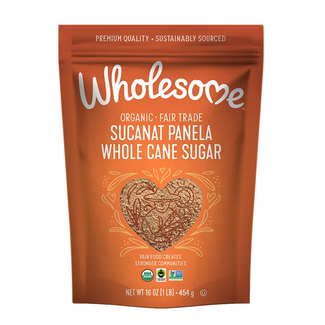 Wholesome Sweeteners Organic Fair Trade Sucanat Panela Whole Cane Sugar