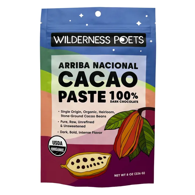 Wilderness Poets Cacao Paste – Arriba Nacional, Organic
