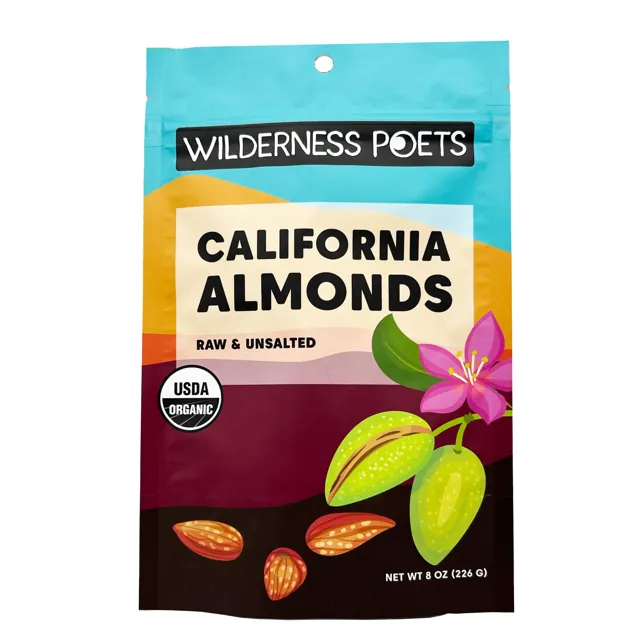 Wilderness Poets Almonds – Organic, Raw, California-Grown