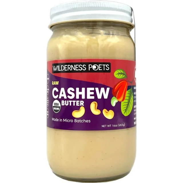 Wilderness Poets Cashew Butter – Raw, Organic
