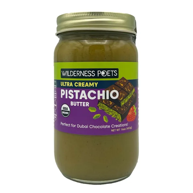 Wilderness Poets Pistachio Butter – Ultra Creamy Organic