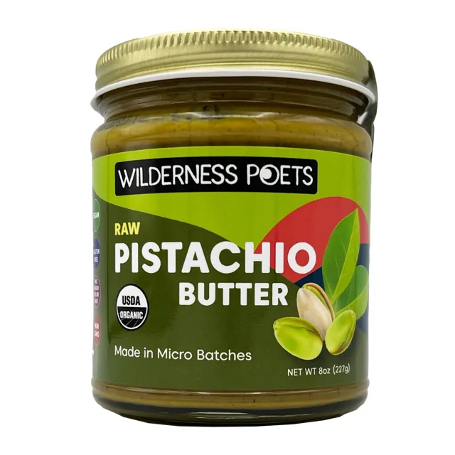Wilderness Poets Pistachio Nut Butter – Organic, Raw