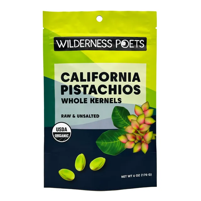 Wilderness Poets Pistachios – Whole, Organic, California-Grown
