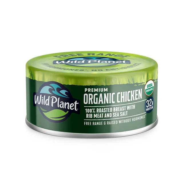 Wild Planet Organic Roasted Chicken Breast with Rib Meat