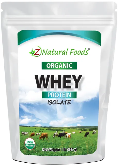 Z Natural Foods Organic Whey Protein Powder, Grass-Fed Whey Protein Isolate