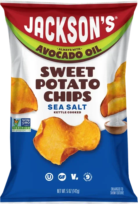 Jackson's Sea Salt Sweet Potato Chips in Avocado Oil