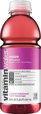 Vitaminwater Revive Fruit Punch Flavored Nutrient Enhanced Water Beverage