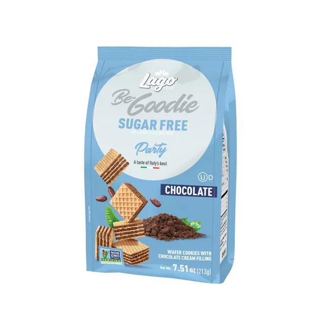 Lago Chocolate Wafer Cookies with Chocolate Cream Filling