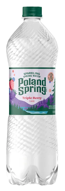 Poland Spring Triple Berry Flavored Sparkling Spring Water