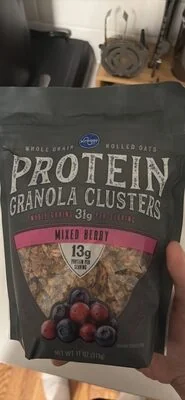 Kroger Mixed Berry Protein Granola Clusters