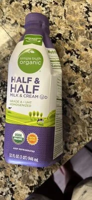 Simple Truth Organic Half & Half Milk & Cream