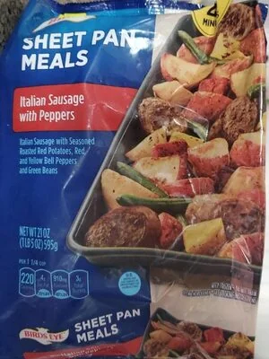 Birds Eye Italian Sausage with Peppers Sheet Pan Meals