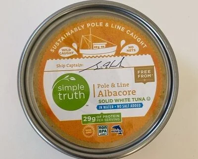 Simple Truth Wild Caught Pole & Line Albacore Solid White Tuna in Water