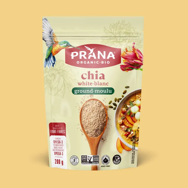 Prana Organic Chia White Ground