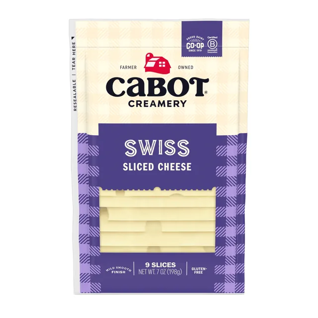 Cabot Swiss Sliced Cheese