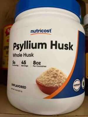Nutricost Whole Psyllium Husk Powder, Unflavored