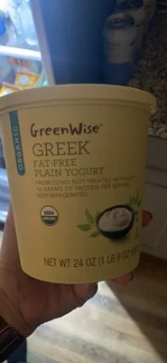 GreenWise Plain Greek Fat-free Yogurt