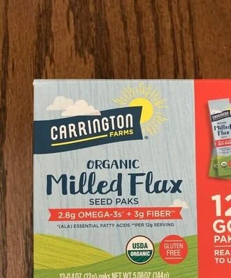 Carrington Farms Organic Milled Flax Seed Paks
