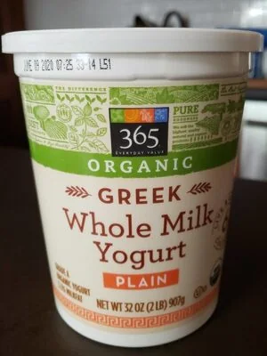 365 by Whole Foods Market Plain Organic Greek Yogurt