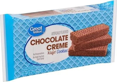 Great Value Chocolate Creme Wafer Cookies