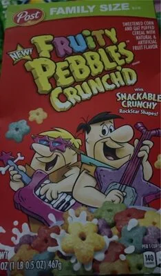 Post Fruity Pebbles Crunch'd Sweetened Corn and Oat Puffed Cereal