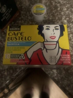 Cafe Bustelo Vainilla Coffee Beverage Mix K-cup Pods