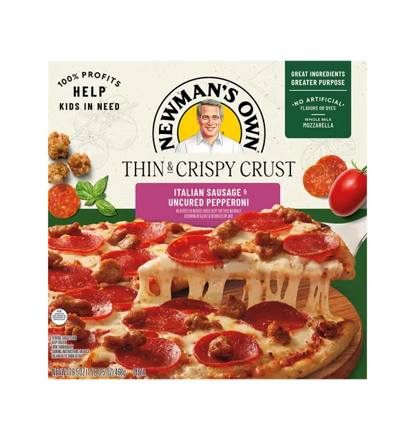 Newman's Own Thin & Crispy Crust Italian Sausage & Uncured Pepperoni Pizza