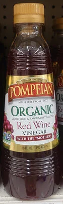 Pompeian Organic Vinegar, Red Wine