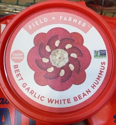Field + Farmer Beet Garlic White Bean Hummus