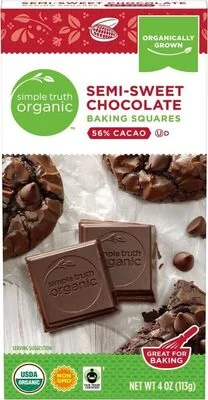 Simple Truth Organic Semi-sweet 56% Cacao Baking Squares Chocolate
